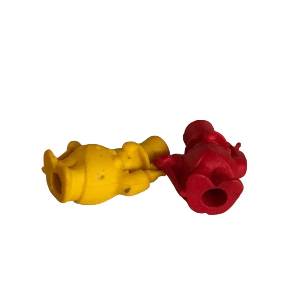 Pair of Vintage Frito Lay WC Fields Pencil Topper Erasers‎ 1971 Red  Yellow - Picture 5 of 5
